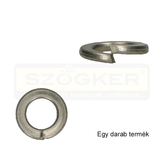 RUGÓS ALÁTÉT M8(D8.1) DIN 127B A2 LAPOS ALAKÚ INOX IMPORT