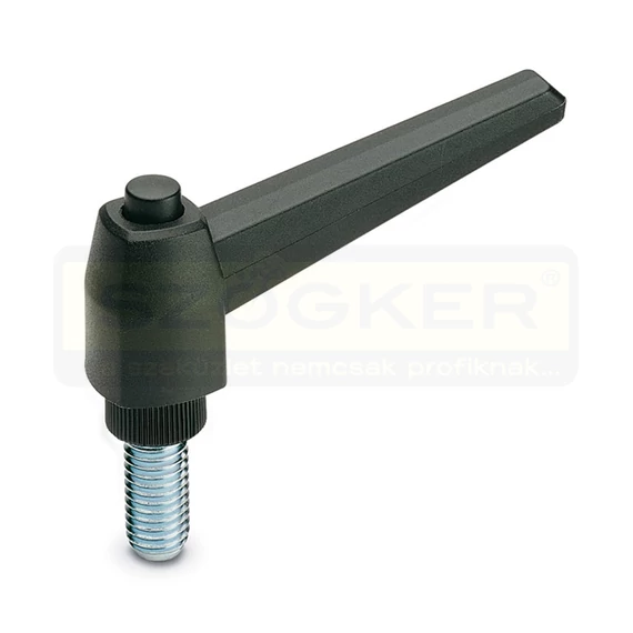 GÉPKAR-EMELHETŐ M10*40 THERMOPLAST-FEKETE IMPORT
