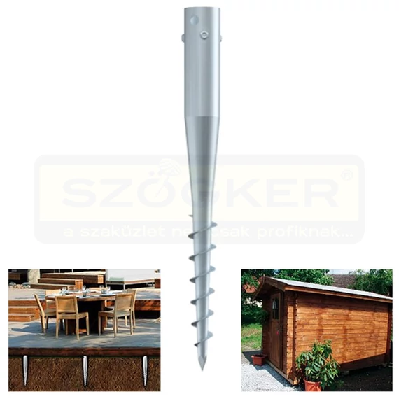 TALAJCSAVAR 76*800 - 4xM12 CSŐALAKÚ THG. KRINNER KSF G