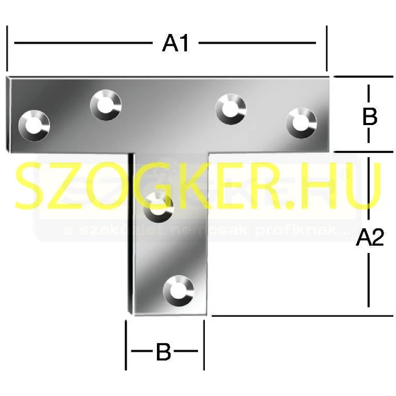 T-ÖSSZEKÖTŐ VAS HG. 070*36(50)*16mm VORMANN 189075Z
