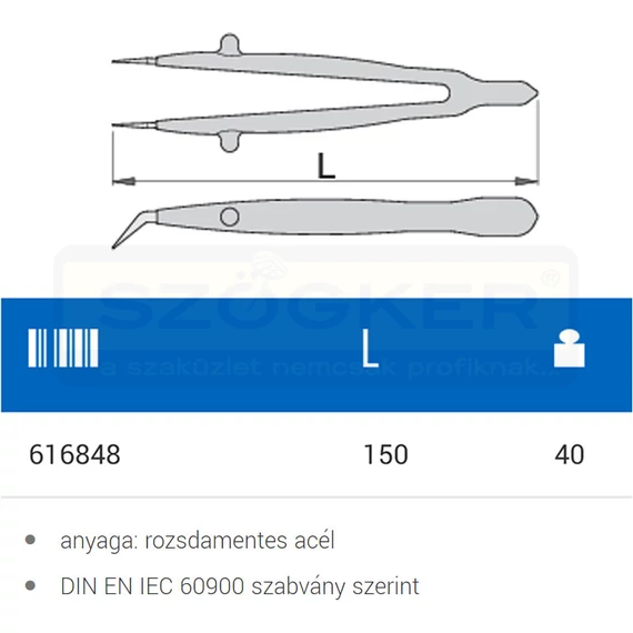 UNIOR 616848 MŰSZERCSIPESZ 150 HAJL. 1341VDEDP SZIGETELT PIROS