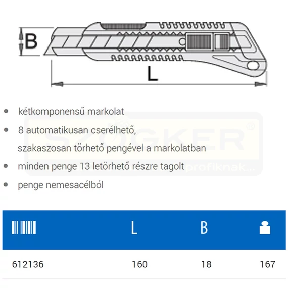 UNIOR 612136 DEKORKÉS ERŐSÍTETT 556B