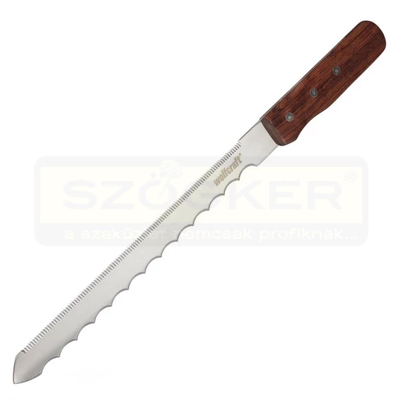 WOLFCRAFT 4119000 KŐZETGYAPOTVÁGÓ KÉS 275mm FANYELŰ, KÜLÖNLEGES KÉTÉLŰ