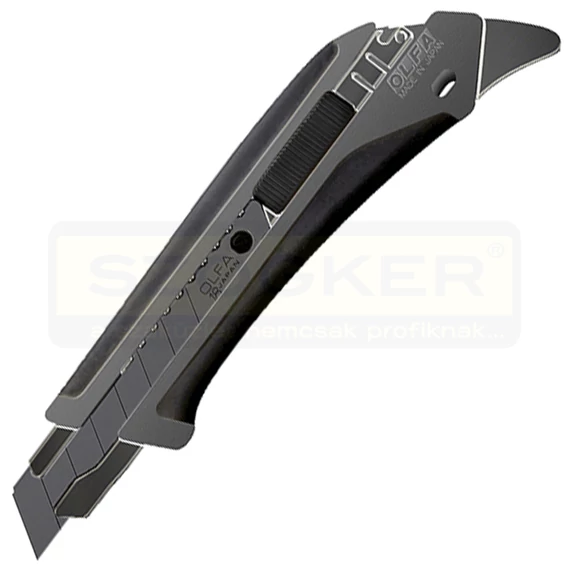 OLFA L5-AL/GRY DEKORKÉS 18mm FÉMVEZETŐS NYOMÓGOMBOS SZÜRKE