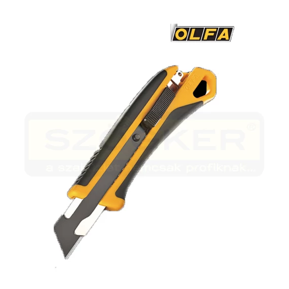OLFA L7-AL DEKORKÉS 18mm FÉMVEZETŐS NYOMÓGOMBOS FEKETE