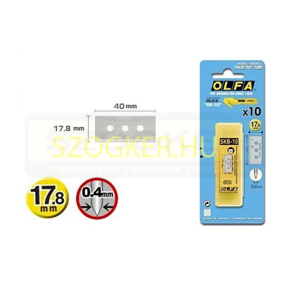 OLFA SKB-10/10B DEKORPENGE 18mm 10DB/CS.