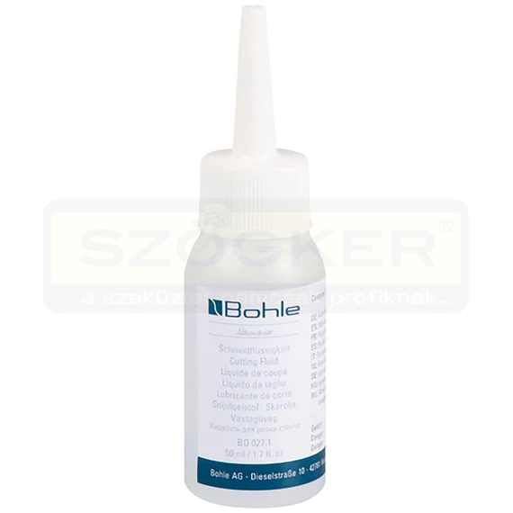 VÁGÓOLAJ 50ML ÜVEGVÁGÓHOZ SILBERSCHNITT BOHLE BO027