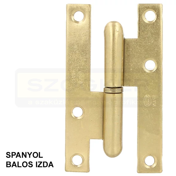AMIG 403/294 IZDA HARMÓNIKAAJTÓ PÁNT 95*52*2mm REZEZETT SZÖGLETES-SIMA BAL
