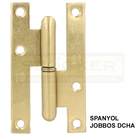 AMIG 403/293 DCHA HARMÓNIKAAJTÓ PÁNT 95*52*2mm REZEZETT SZÖGLETES-SIMA JOBB