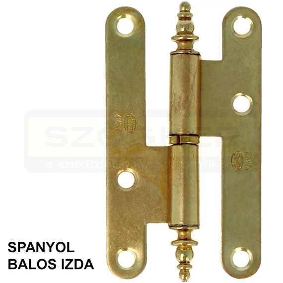 AMIG 408/1547 IZDA HARMÓNIKAAJTÓ PÁNT 95*52*2mm REZEZETT KEREKÍTETT-DÍSZES BAL