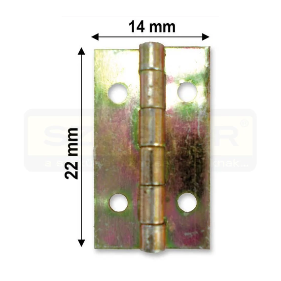 CSUKLÓSPÁNT NORMÁLSZÉLES 22mm SÁRGAHORG.-HG. 22x13,5 NYITOTT MAGYAR 231