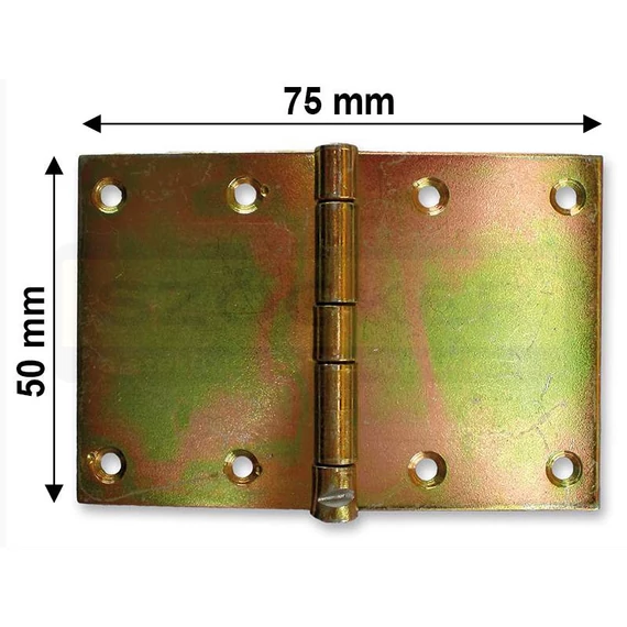 CSUKLÓSPÁNT EXTRA SZÉLES 050mm SÁRGAHORG. 50x75mm NYITOTT MAGYAR 251