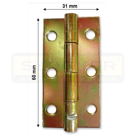 CSUKLÓSPÁNT KESKENY 060mm SÁRGAHORG. 60x30 NYITOTT MAGYAR 212