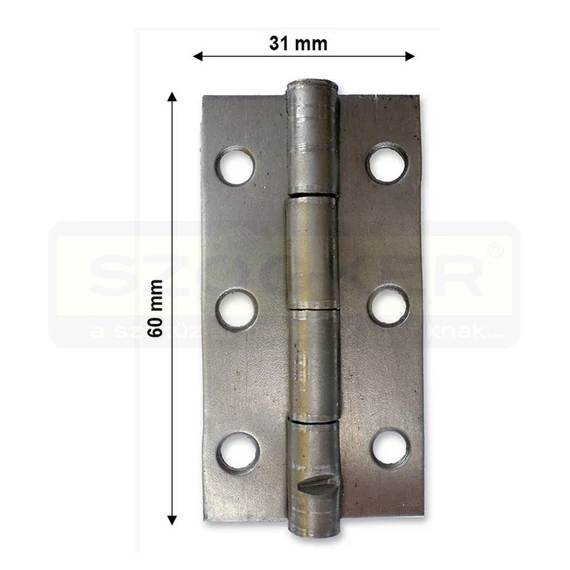 CSUKLÓSPÁNT KESKENY 060mm NATÚR 60x30mm NYITOTT MAGYAR 202