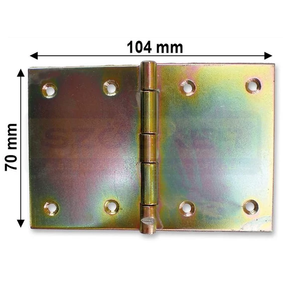 CSUKLÓSPÁNT EXTRA SZÉLES 70mm SÁRGAHORG. 70x105mm NYITOTT MAGYAR 253