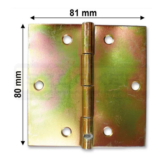 CSUKLÓSPÁNT NORMÁLSZÉLES 080mm SÁRGAHORG. 80x80 NYITOTT MAGYAR 237