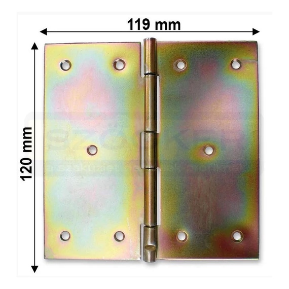CSUKLÓSPÁNT NORMÁLSZÉLES 120mm SÁRGAHORG. 120x120 NYITOTT MAGYAR 239