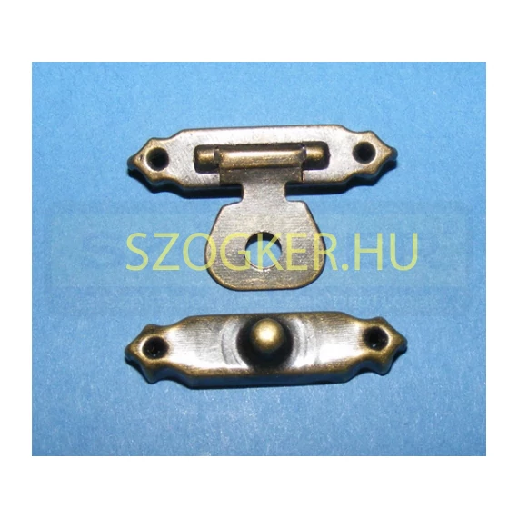DOBOZZÁR 25mm ANTIK-RÉZ KÉTRÉSZES ALSÓ+FELSŐ PATTINTÓS IMPORT