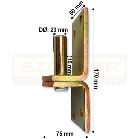 KAPUPÁNT FÜLCSAP D20/10 90° SHG. ELLENDARAB MAGYAR 507