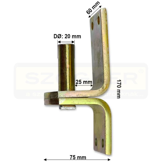 KAPUPÁNT FÜLCSAP D20/25 120° SHG. ELLENDARAB MAGYAR 508