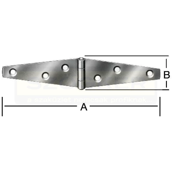 LÁDAPÁNT 242mm FAZONOS HORG. TRAPÉZ ALAKÚ VORMANN 44125Z UTOLSÓ DARABOK