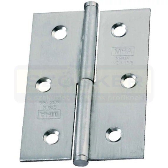 AJTÓPÁNT 80*60mm INOX SZÖGLETES SIMA JOBB MHA 277 DCHA