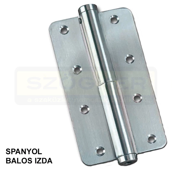 AJTÓPÁNT 140*80mm INOX KEREKÍTETT BAL=IZDA MHA 457