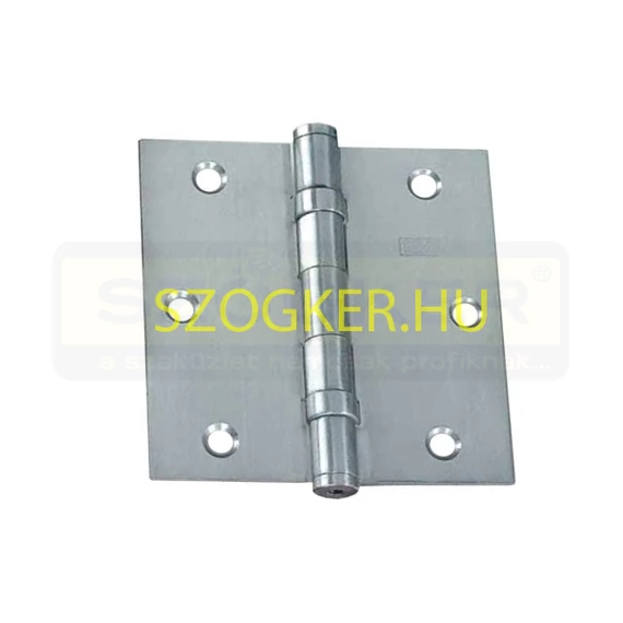 AJTÓZSANÉR 87.5*87.5mm INOX SZÖGL.-CSAPÁGYAS VAST:2.5mm MHA 480 3,5coll*3,5coll