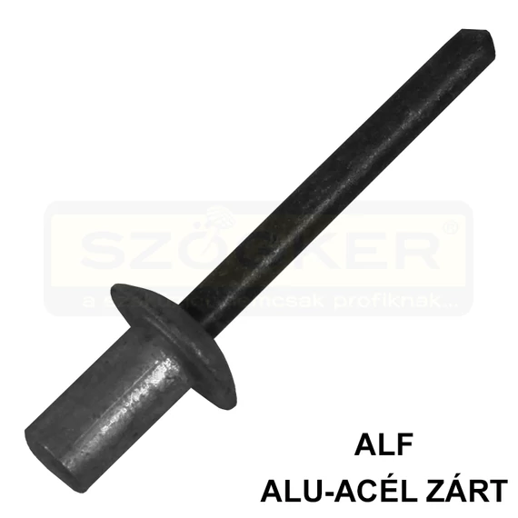 HÚZÓSZEGECS ZÁRT 3.2*11 FGF BN 926 ALU-ACÉL RAL9005 FEKETE DSU ALF UTOLSÓDBOK