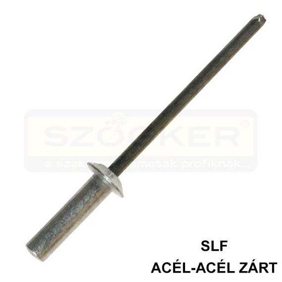 HÚZÓSZEGECS ZÁRT 4.0*12 FGF ACÉL-ACÉL SLF