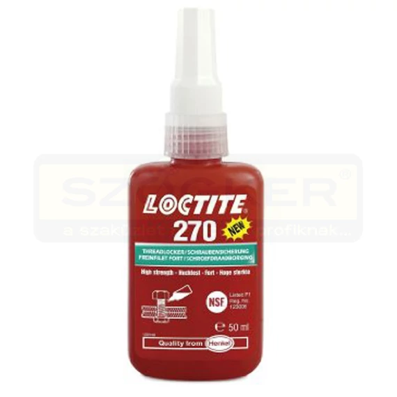 CSAVAR RÖGZÍTŐ 50ML ZÖLD NAGYSZILÁRDSÁGÚ LOCTITE 270/50