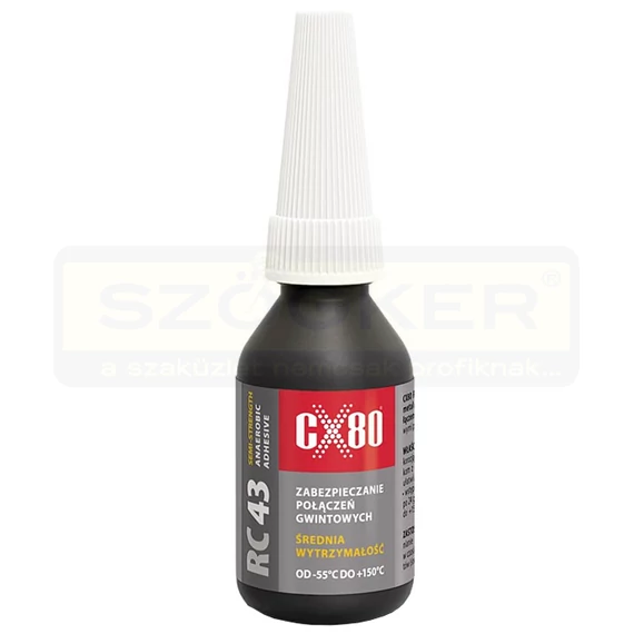 CSAVAR RÖGZÍTŐ 10ML KÖZEPES SZILÁRDSÁGÚ OLDHATÓ CX-80 RC-43