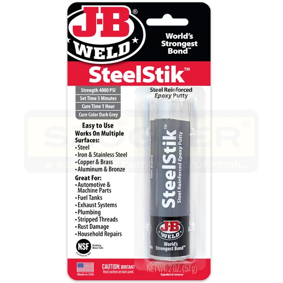 RAGASZTÓ EPOXY GYURMA 57GR J-B WELD STEELSTIK 8267