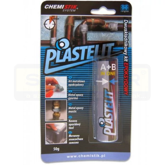 RAGASZTÓ EPOXY GYURMA GYORSAN KÖTŐ,VÍZÁLLÓ 50GR PLASTELIT