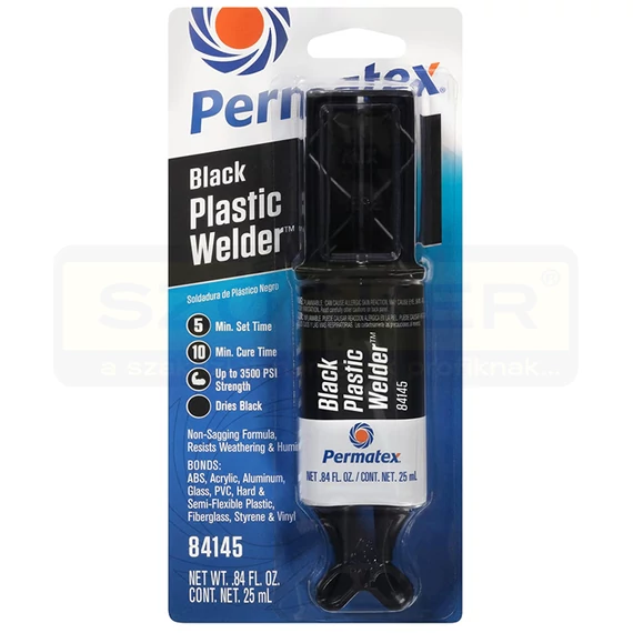 RAGASZTÓ EPOXY 5PERCES 25ML KEMÉNY MŰANYAG,PVC-T IS RAG. PERMATEX 84145 FEKETE