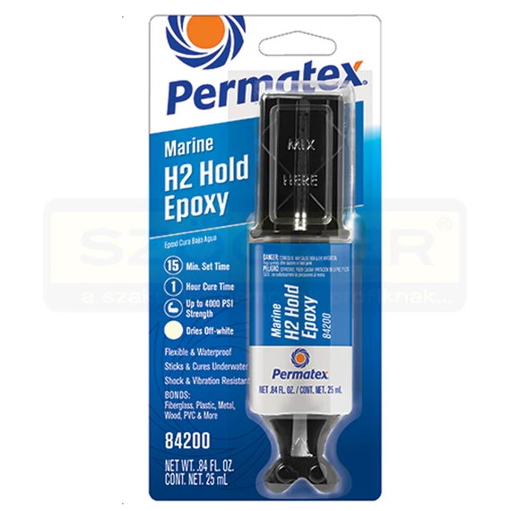 RAGASZTÓ EPOXY 25ML VÍZALATT IS KÖTŐ  FEHÉR PERMATEX MARINE 84200 H2 HOLD