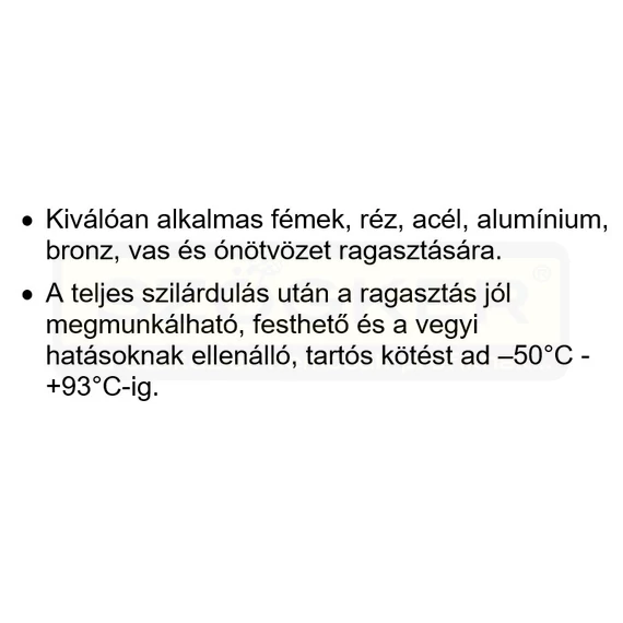 RAGASZTÓ EPOXY5P 25ml TITANIUM KÉTKOMPONENSES, VÍZÁLLÓ VERSACHEM 47909
