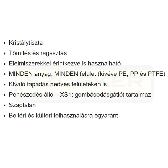 RAGASZTÓ-TÖMÍTŐ 290ML FIX-ALL CRYSTAL SZÍNTELEN SOUDAL 119382