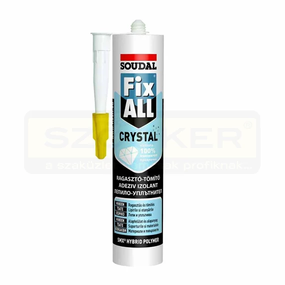 RAGASZTÓ-TÖMÍTŐ 290ML FIX-ALL CRYSTAL SZÍNTELEN SOUDAL 119382