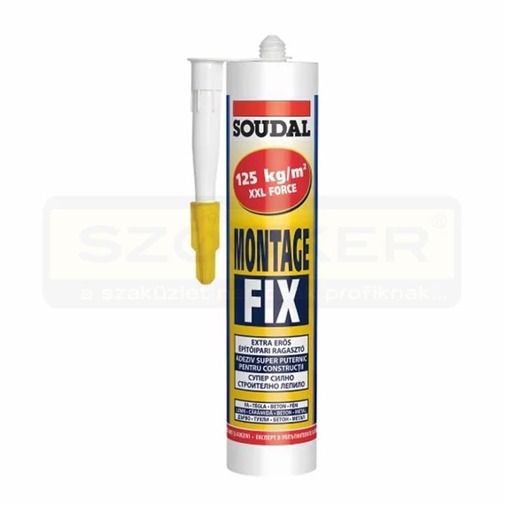 RAGASZTÓ ÉPÍTÉSI MONTAGE-FIX EXTRA ERŐS 280ML OLDÓSZERMENT. SOUDAL 123108