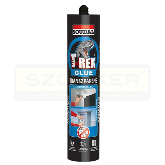 RAGASZTÓ ÉPÍTÉSI 310ml T-REX KÉK TRANSPARENS SOUDAL 125933