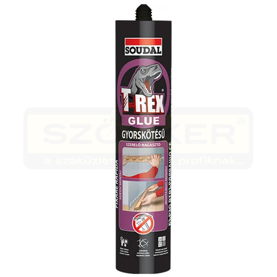 RAGASZTÓ ÉPÍTÉSI 380ml T-REX - BÉZS GYORSKÖTÉS SOUDAL 125932 LILA CÍMKE