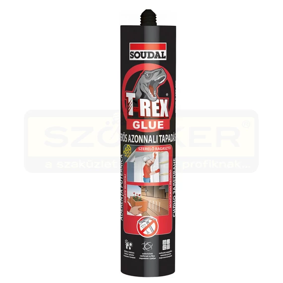 RAGASZTÓ ÉPÍTÉSI 380ml T-REX - FEHÉR AZONNALI KÖTÉS SOUDAL 125931 PIROS CÍMKE