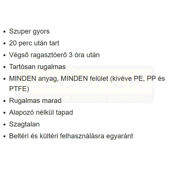 RAGASZTÓ-TÖMÍTŐ 290ML FIX-ALL TURBO FEHÉR GYORSKÖTÉS SOUDAL 126857