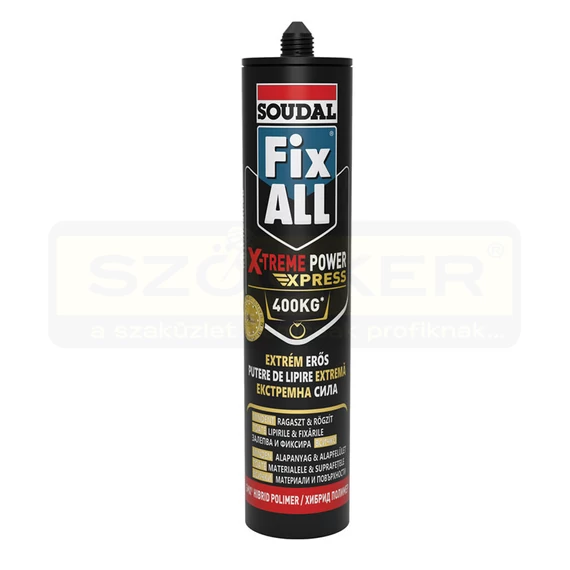 RAGASZTÓ ÉPÍTÉSI 280ML FEHÉR FIX-ALL X-TREM POWER XPRESS SOUDAL 154348