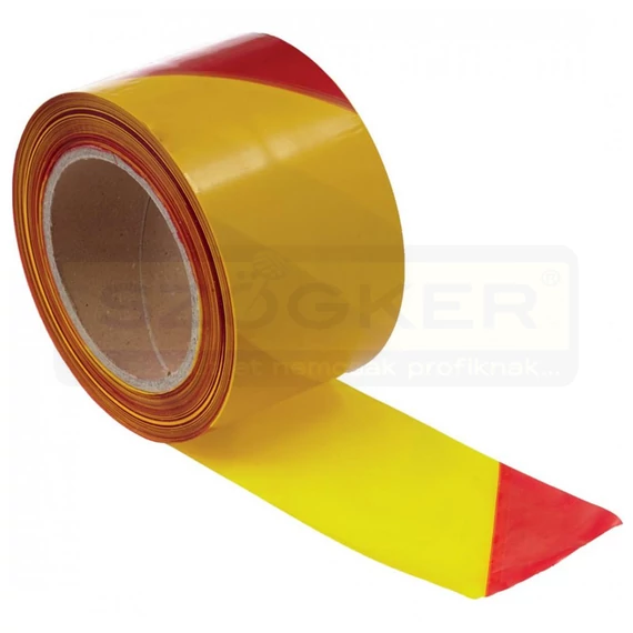JELÖLŐSZALAG SÁRGA-PIROS 200M 70mm SZÉLES NEM.ÖNT.- KORDON COVERGUARD 576RGCSPED/P