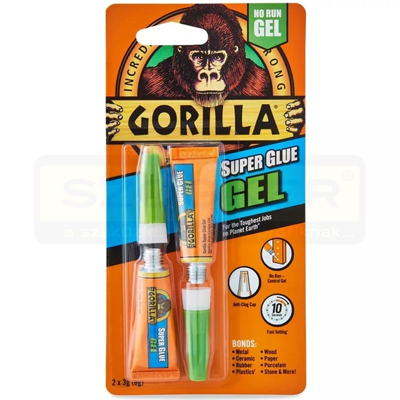 PILLANATRAGASZTÓ 2*3 GRAMM SUPER GLUE GÉL GORILLA 4044600