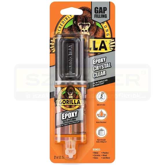 EPOXY - KÉTKOMPONENSŰ 12.5ml*2 5 PERCES GORILLA 6044000