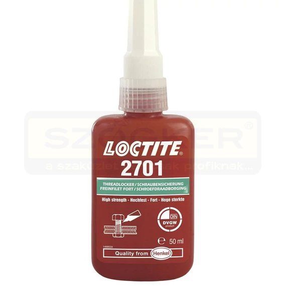 CSAVAR RÖGZÍTŐ 50ML NAGYSZILÁRDSÁGÚ INOXHOZ IS! LOCTITE 2701/50