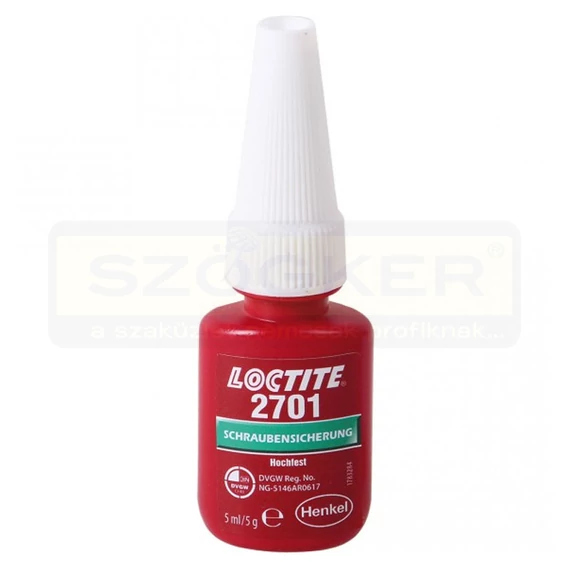 CSAVAR RÖGZÍTŐ 5ML 250FOK HEV. NAGYSZILÁRDSÁGÚ INOXHOZ IS! LOCTITE 2701/5